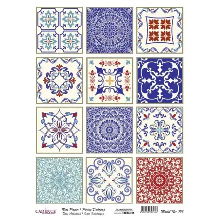 Model 714 Karo Serisi Cadence Pirinç Dekopaj Kağıdı 30x42cm.