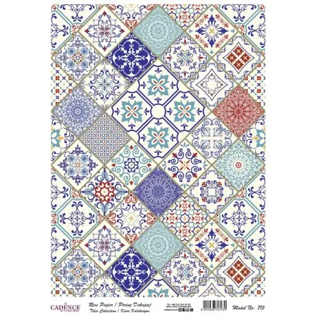 Model 715 Karo Serisi Cadence Pirinç Dekopaj Kağıdı 30x42cm.