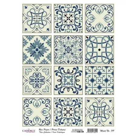 Model 719 Karo Serisi Cadence Pirinç Dekopaj Kağıdı 30x42cm.