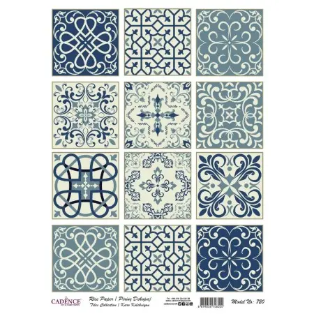 Model 720 Karo Serisi Cadence Pirinç Dekopaj Kağıdı 30x42cm.