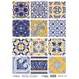 Model 724 Tile Series Cadence Rice Decoupage Paper 30x42cm.