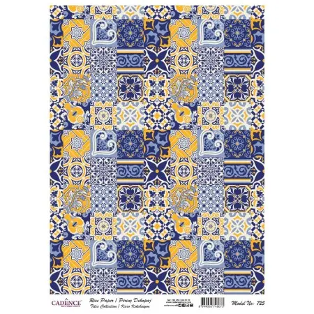 Model 725 Karo Serisi Cadence Pirinç Dekopaj Kağıdı 30x42cm.