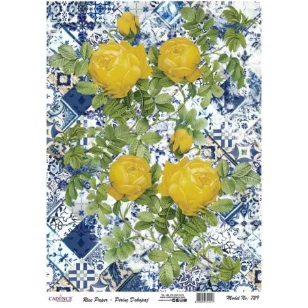Model 729 Cadence Pirinç Dekopaj Kağıdı 30x42cm.