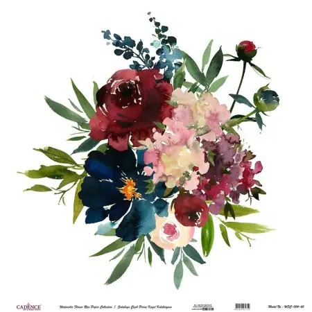 Model WFC004 Watercolor Flower Rice Paper Collection 30x32