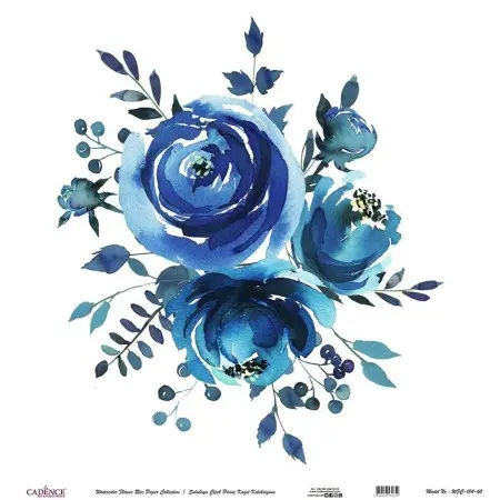 Model WFC014 Watercolor Flower Rice Paper Collection 30x32