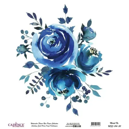 Model WFC014 Watercolor Flower Rice Paper Collection 90x92
