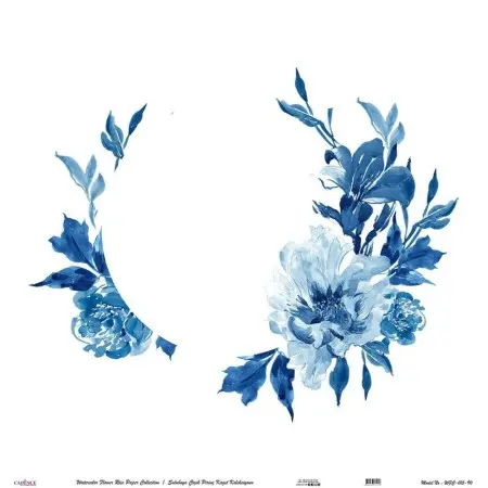Model WFC015 Watercolor Flower Rice Paper Collection 60x62