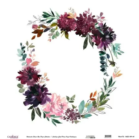 Model WFC020 Watercolor Flower Rice Paper Collection 30x32