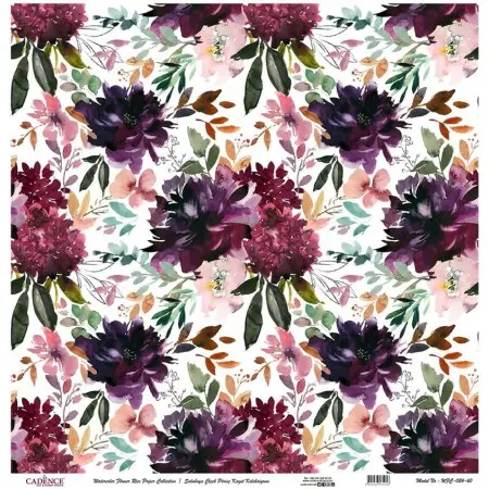 Model WFC024 Watercolor Flower Rice Paper Collection 30x32