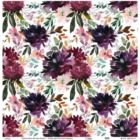 Model WFC024 Watercolor Flower Rice Paper Collection 60x62