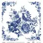 Model K002 Blue Shades of the Earth Rice Paper Decoupage 30x32