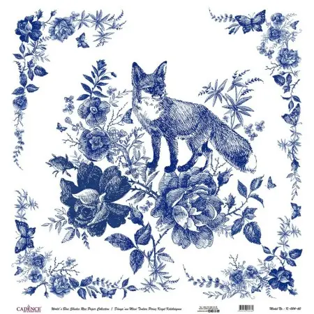 Model K004 Blue Shades of the Earth Rice Paper Decoupage 30x32