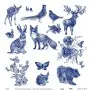 Model K006 Blue Shades of the Earth Rice Paper Decoupage 60x62