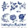 Model K008 Blue Shades of the Earth Rice Paper Decoupage 30x32