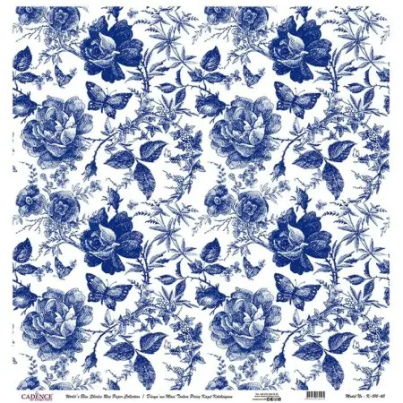 Model K010 Blue Shades of the Earth Rice Paper Decoupage 30x32