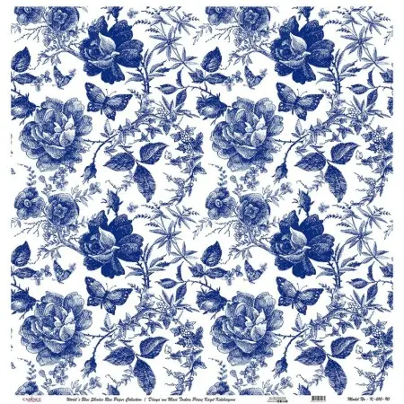 Model K010 Blue Shades of the Earth Rice Paper Decoupage 60x62
