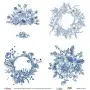 Model K013 Blue Shades of the Earth Rice Paper Decoupage 30x32