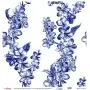Model K016 Blue Shades of the Earth Rice Paper Decoupage 30x32