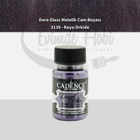 Cadence Dora Metalik Cam Boyası 3139 Koyu Orkide 50ML