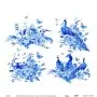 Model K020 Blue Shades of the Earth Rice Paper Decoupage 60x62
