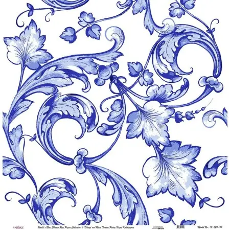 Model K028 Blue Shades of the World Rice Paper Decoupage 60x62