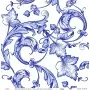 Model K028 Blue Shades of the World Rice Paper Decoupage 60x62