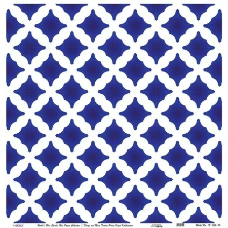 Model K035 Blue Shades of the Earth Rice Paper Decoupage 60x62