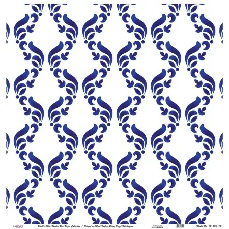 Model K038 Blue Shades of the World Rice Paper Decoupage 60x62