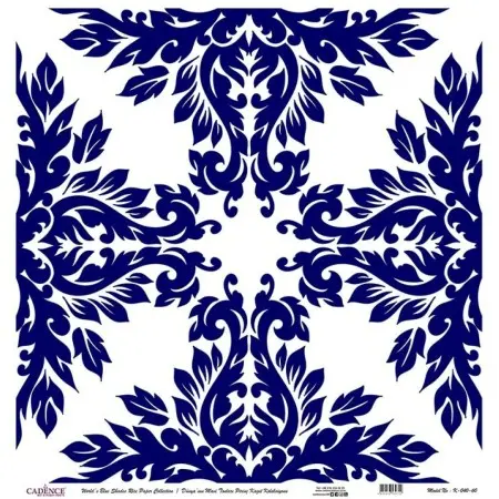 Model K040 Blue Shades of the Earth Rice Paper Decoupage 30x32