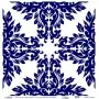 Model K040 Blue Shades of the Earth Rice Paper Decoupage 30x32