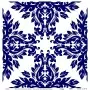 Model K040 Blue Shades of the Earth Rice Paper Decoupage 60x62