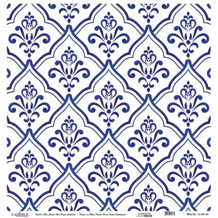 Model K041 Blue Shades of the World Rice Paper Decoupage 30x32