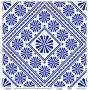 Model K042 Blue Shades of the World Rice Paper Decoupage 30x32