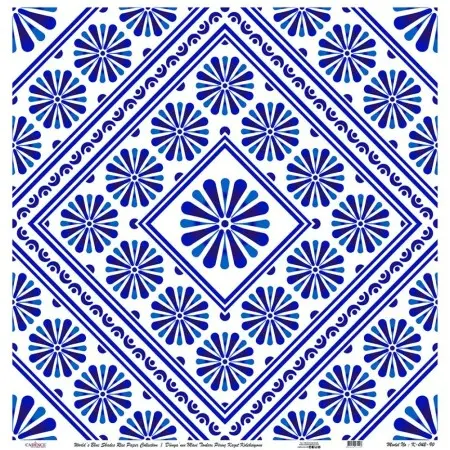 Model K042 Blue Shades of the Earth Rice Paper Decoupage 60x62