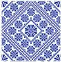 Model K042 Blue Shades of the Earth Rice Paper Decoupage 60x62