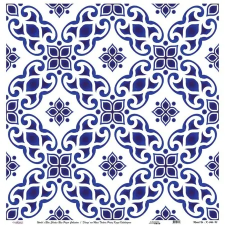 Model K046 Blue Shades of the Earth Rice Paper Decoupage 60x62