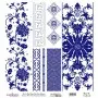 Model K051 Blue Shades of the Earth Rice Paper Decoupage 90x92
