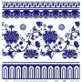 Model K052 Blue Shades of the Earth Rice Paper Decoupage 60x62