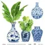 Model K053 Blue Shades of the World Rice Paper Decoupage 30x32