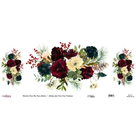 Model WFCR002 Watercolor Flower Rice Paper Collection 60x140