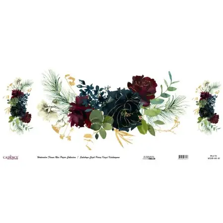 Model WFCR013 Watercolor Flower Rice Paper Collection 60x140
