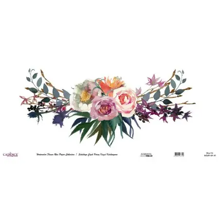 Model WFCR021 Watercolor Flower Rice Paper Collection 60x140
