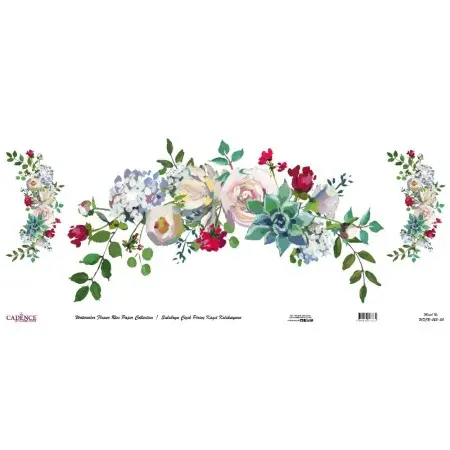 Model WFCR023 Watercolor Flower Rice Paper Collection 90x214