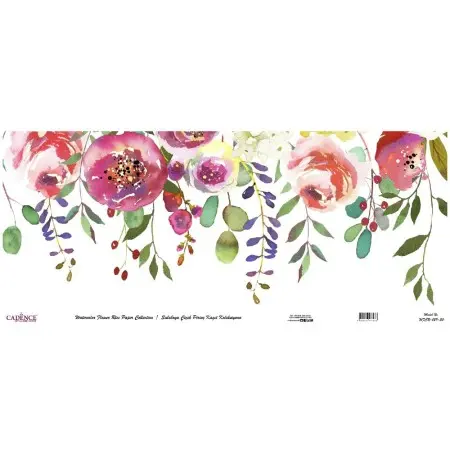 Model WFCR029 Watercolor Flower Rice Paper Collection 90x214