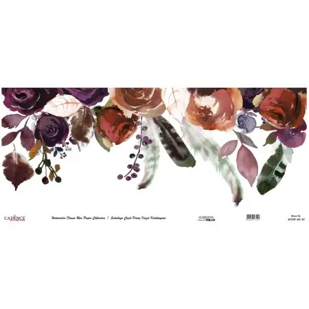 Model WFCR031 Watercolor Flower Rice Paper Collection 60x140