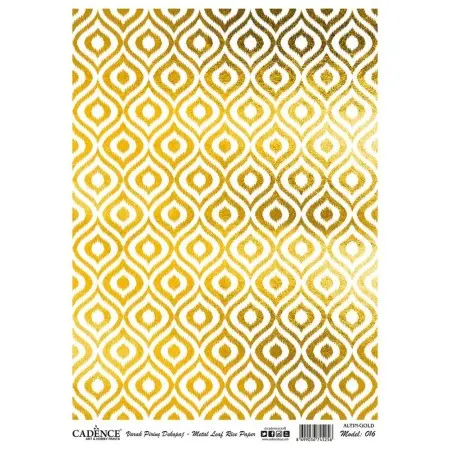 Model 16 Gold Leaf Brass Decoupage