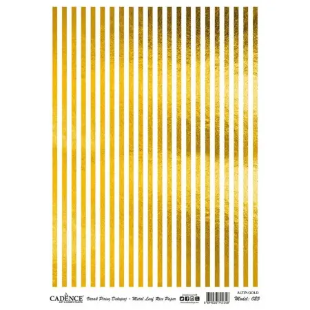 Model 25 Gold Leaf Brass Decoupage
