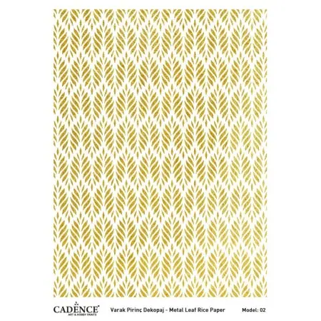 Model 02 Gold Leaf Brass Decoupage