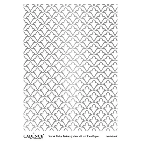 Model 03 Silver Leaf Brass Decoupage