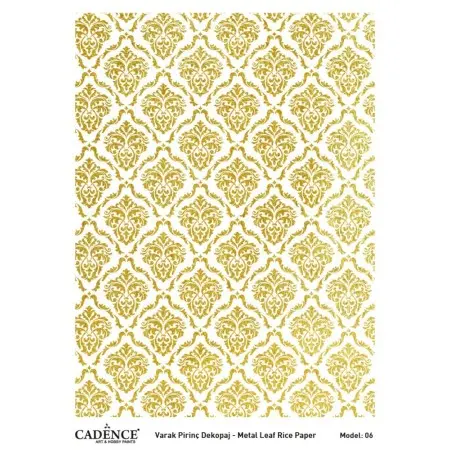 Model 06 Gold Leaf Brass Decoupage